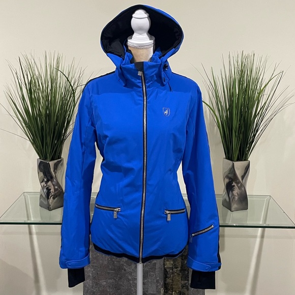 Toni Sailer Blue Ski Jacket 42 / 12 - Picture 1 of 10
